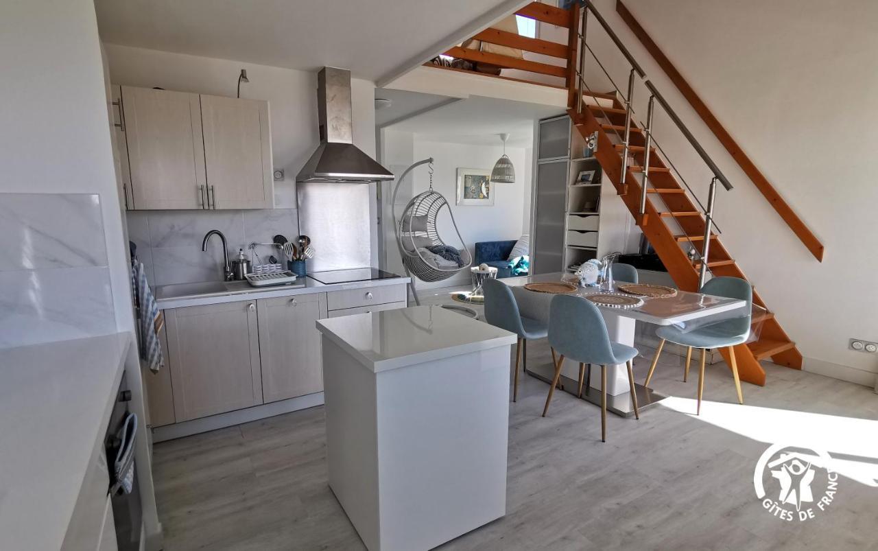 La Sirene - Loft Moderne Et Lumineux Avec Vue Panoramique Sur Mer Mediterranee Et Port De Plaisance Фронтинян Екстериор снимка